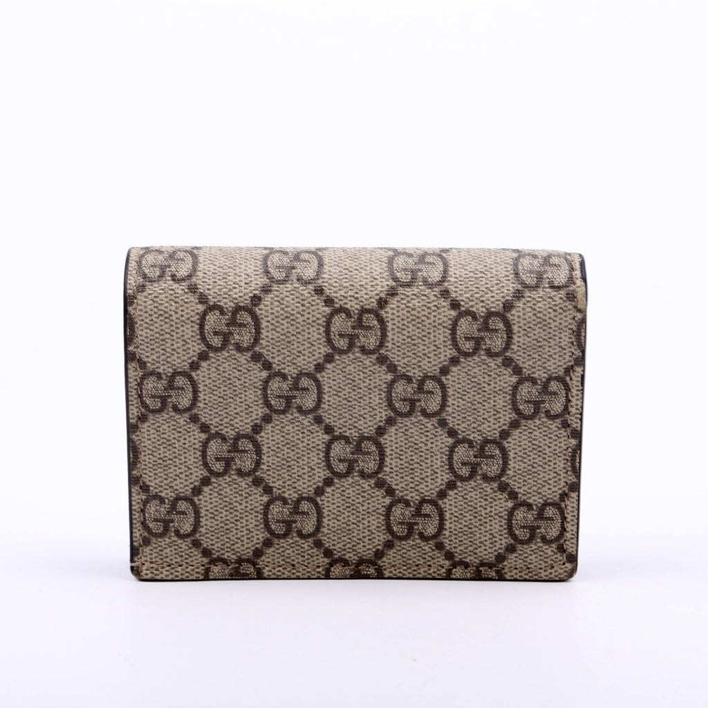 658610 GG Supreme Marmont Card Case Black