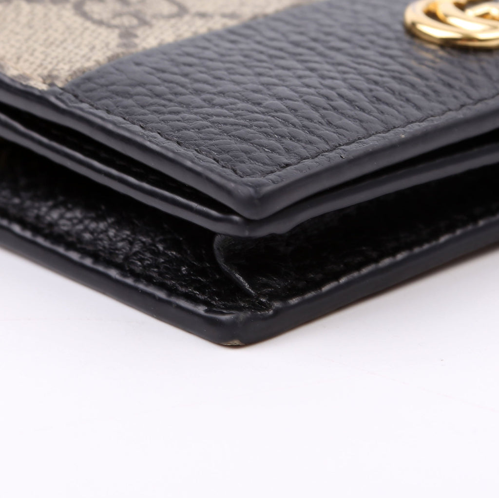 658610 GG Supreme Marmont Card Case Black