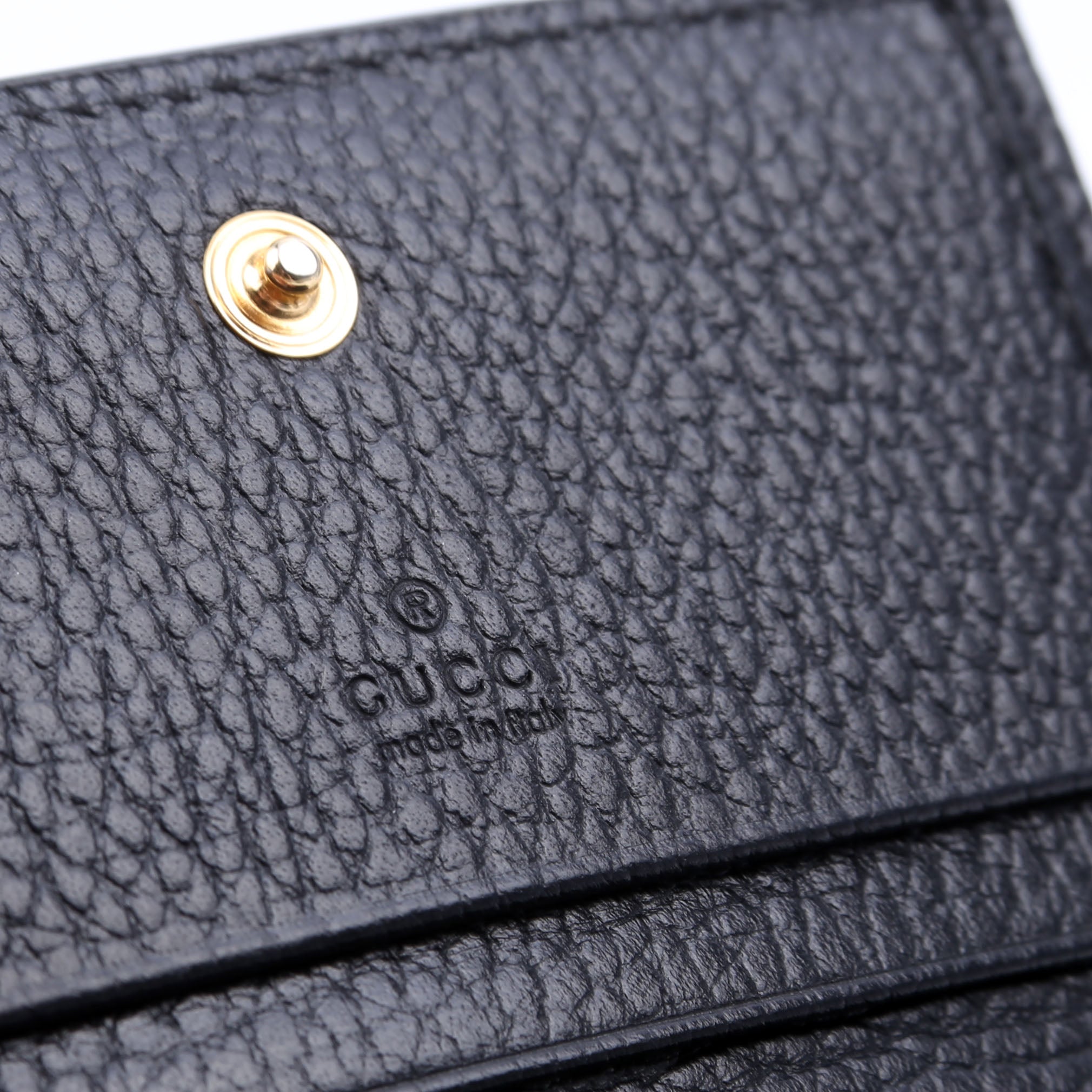 658610 GG Supreme Marmont Card Case Black