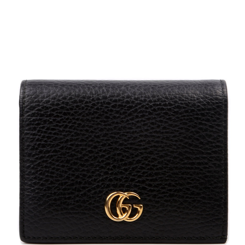 456126 GG Marmont Card Case Beige
