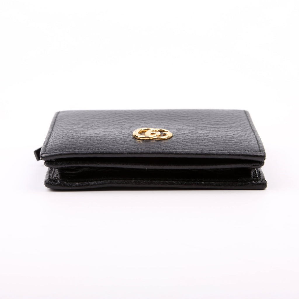 456126 GG Marmont Card Case Beige