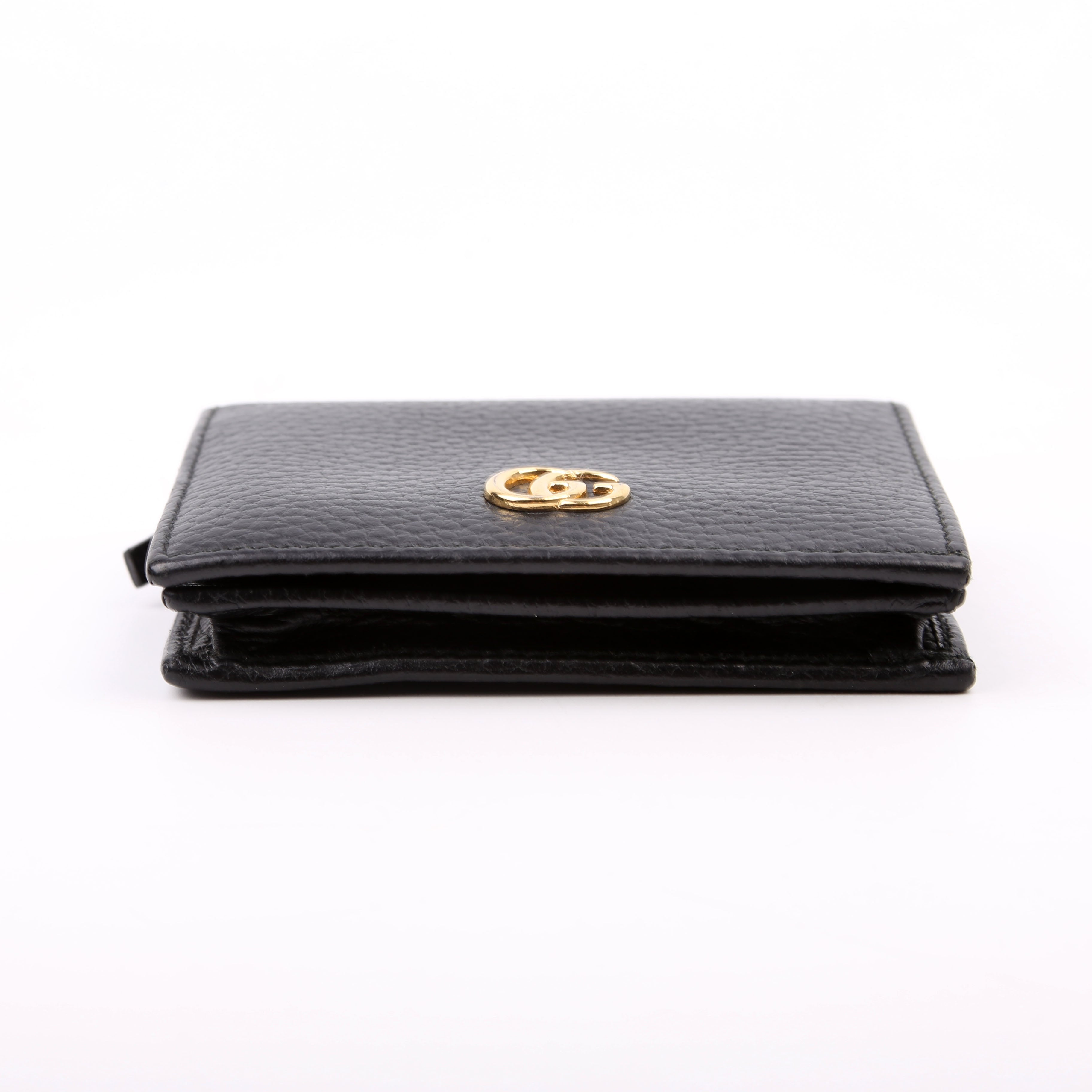 456126 GG Marmont Card Case Beige