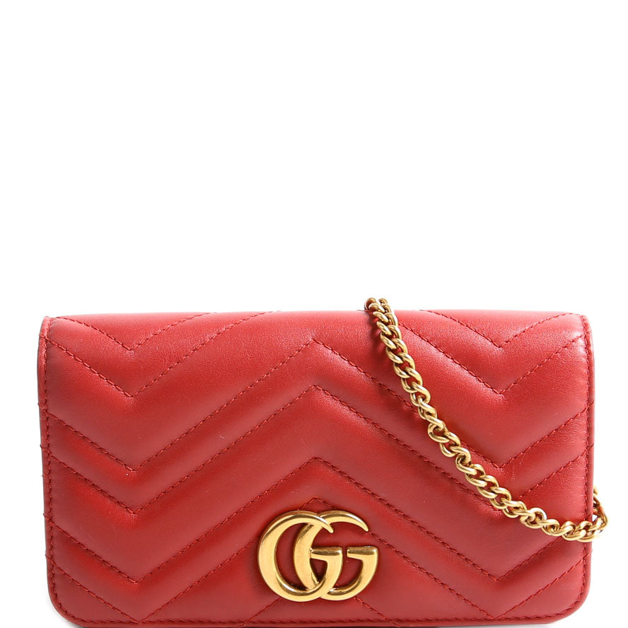 488426 GG Marmont Mini Bag Red