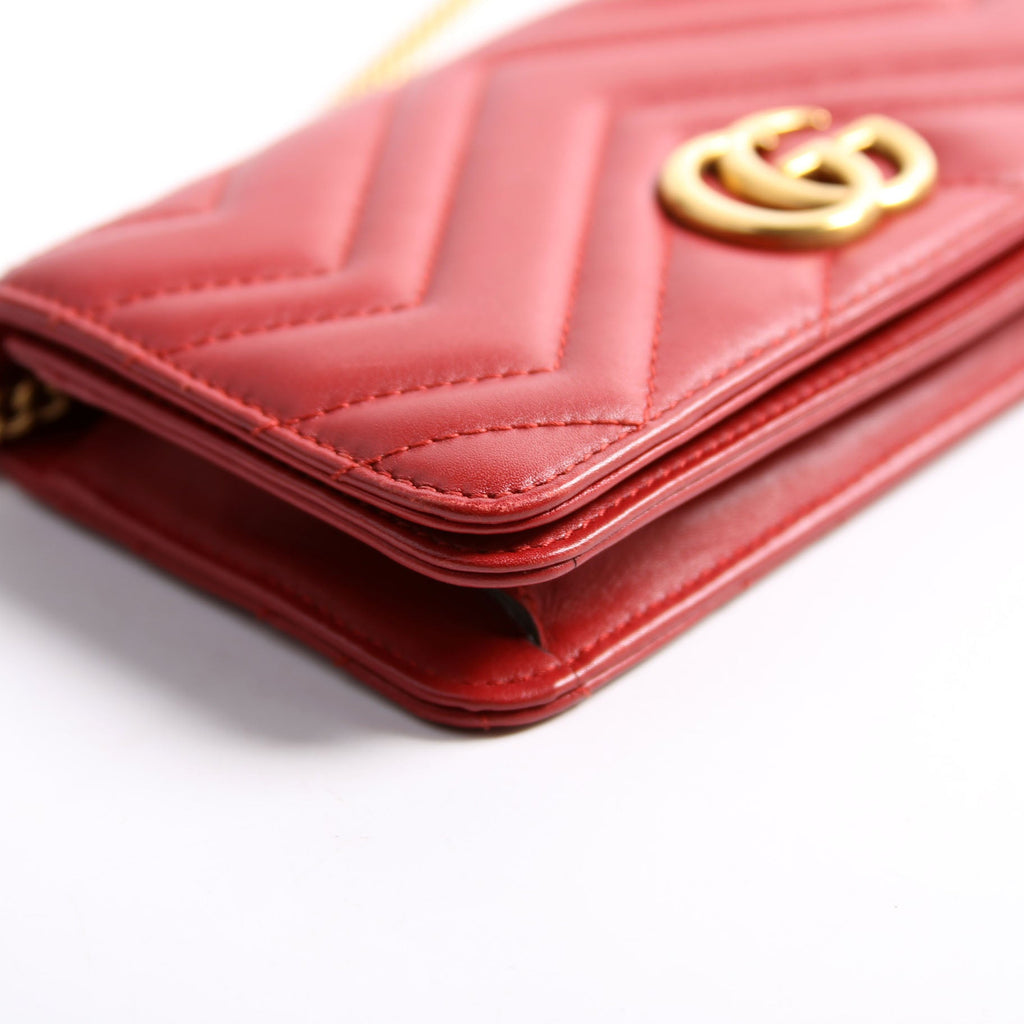 488426 GG Marmont Mini Bag Red