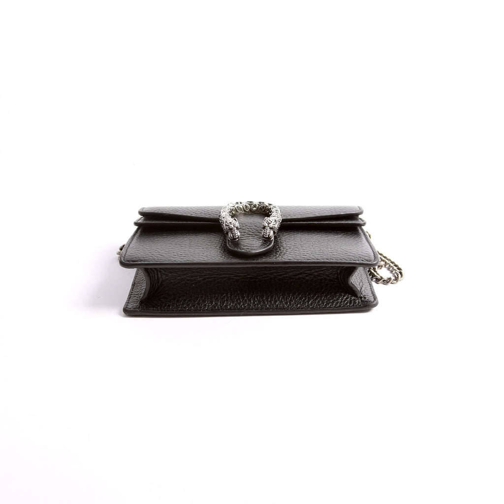 476432 Dionysus Leather Super Mini Black