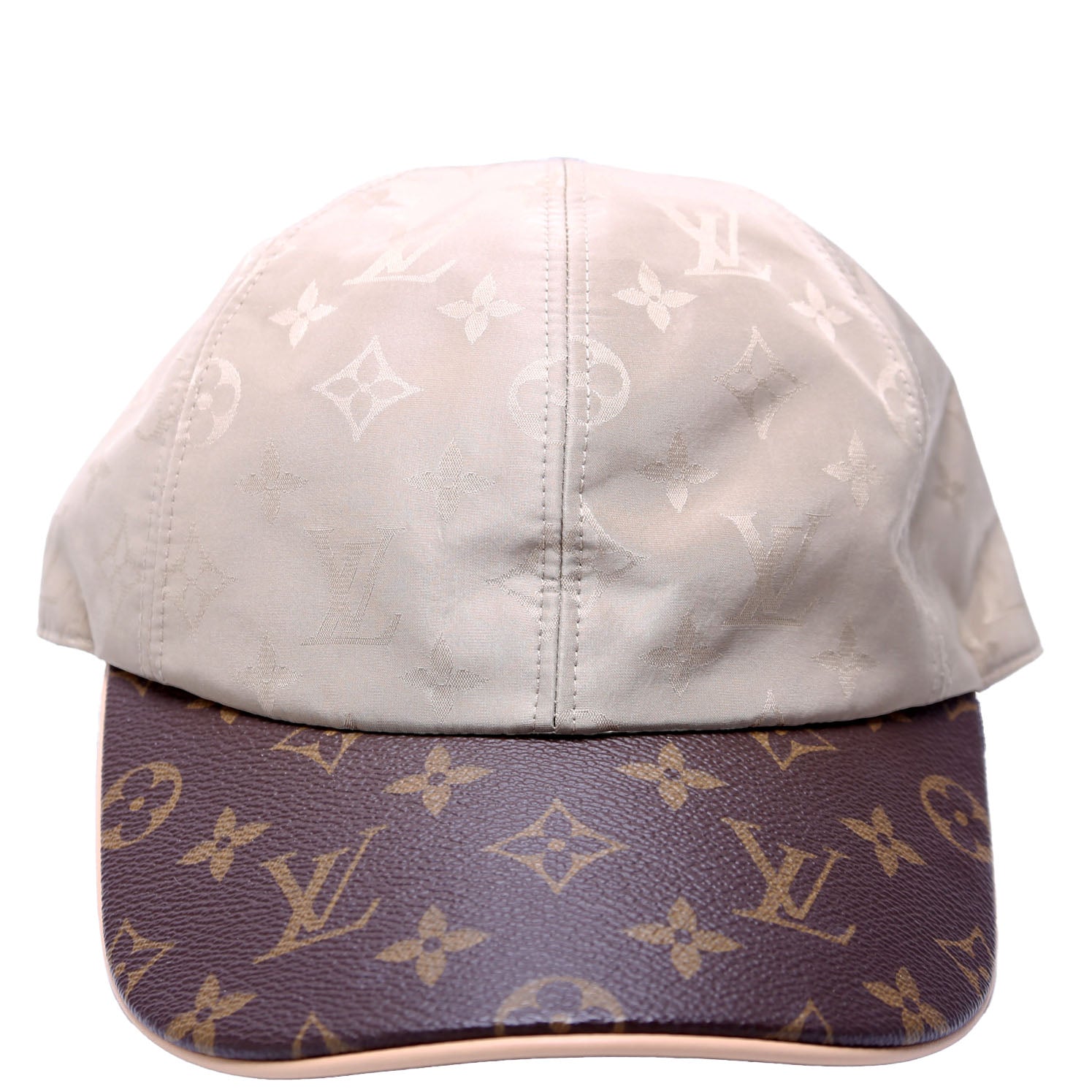 LV Get Ready Cap Nylon/Monogram Hat Size Medium Brown/Tan