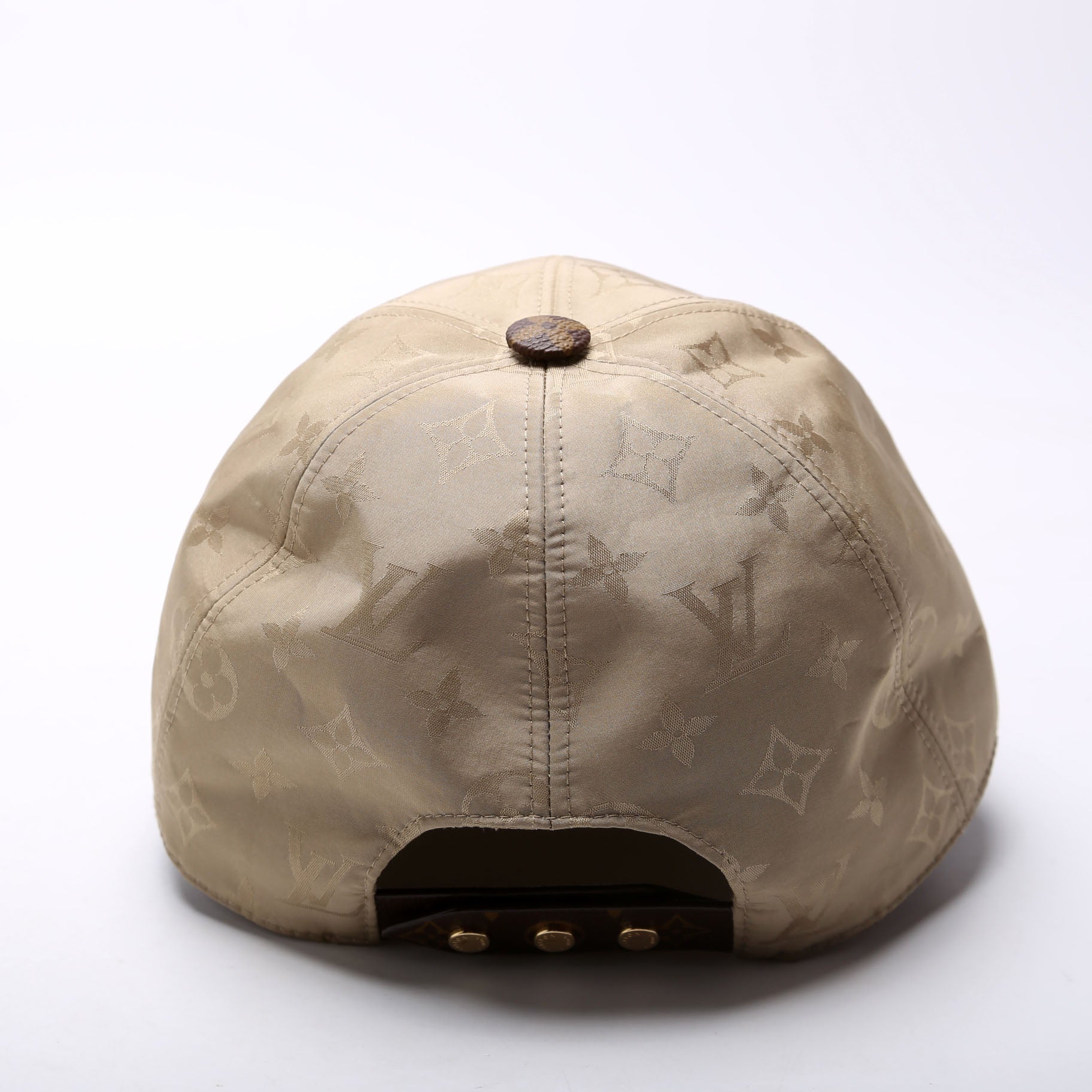 LV Get Ready Cap Nylon/Monogram Hat Size Medium Brown/Tan