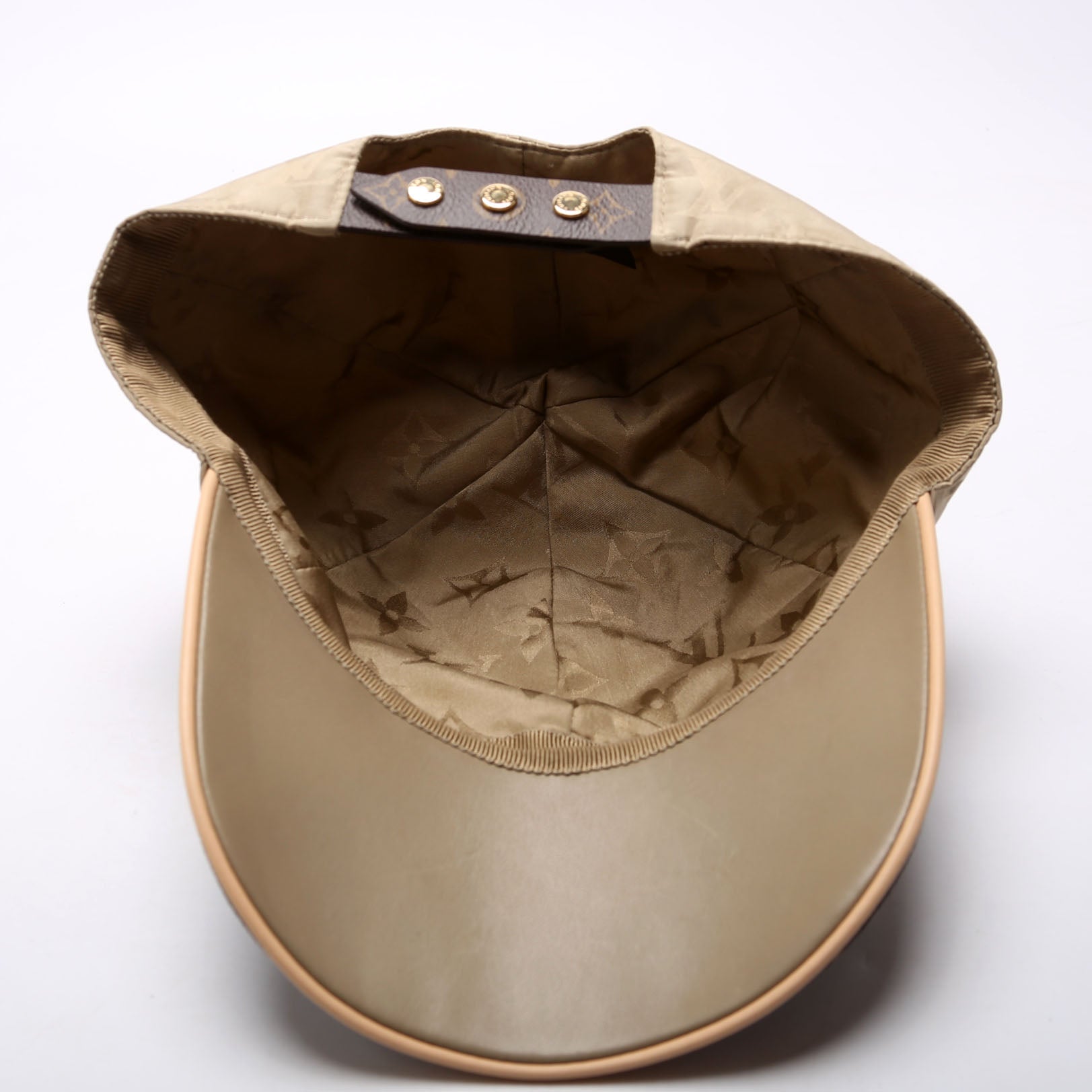 LV Get Ready Cap Nylon/Monogram Hat Size Medium Brown/Tan