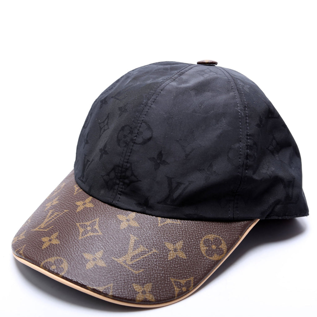 LV Get Ready Cap Nylon/Monogram Hat Size Medium Brown/Black