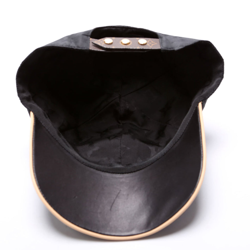 LV Get Ready Cap Nylon/Monogram Hat Size Medium Brown/Black
