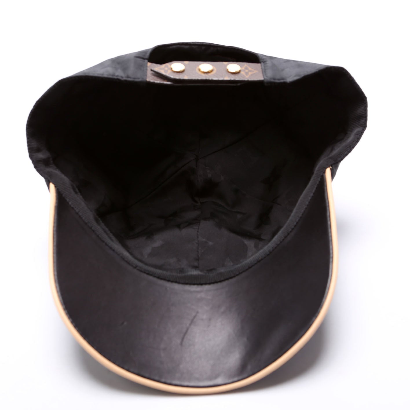 LV Get Ready Cap Nylon/Monogram Hat Size Medium Brown/Black