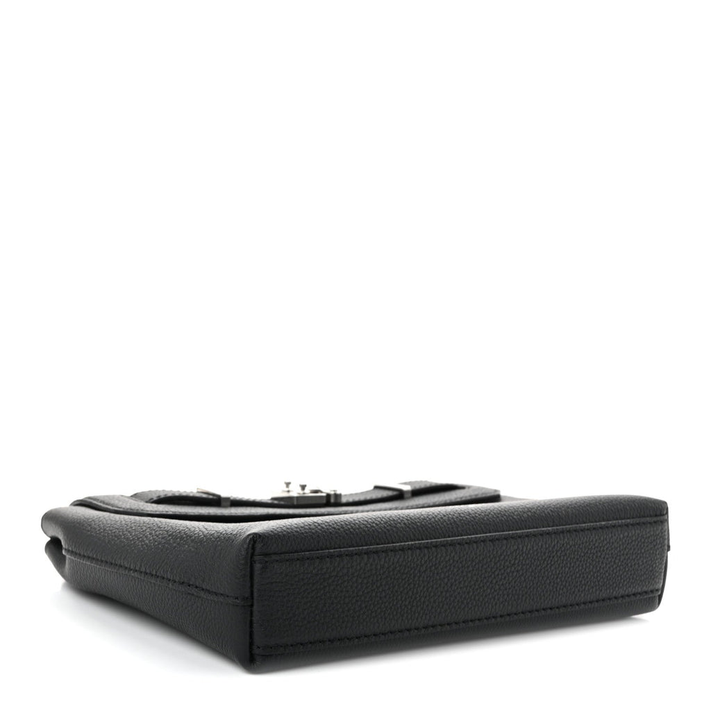Louis Vuitton Cuir Millesime Georges Pouch Black