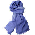 165904 GG Jacquard Knit Scarf Blue