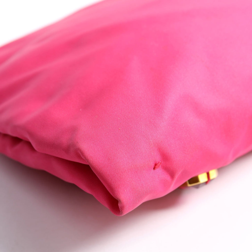 BP0244 Tessuto Pietre Jeweled Clutch Pink