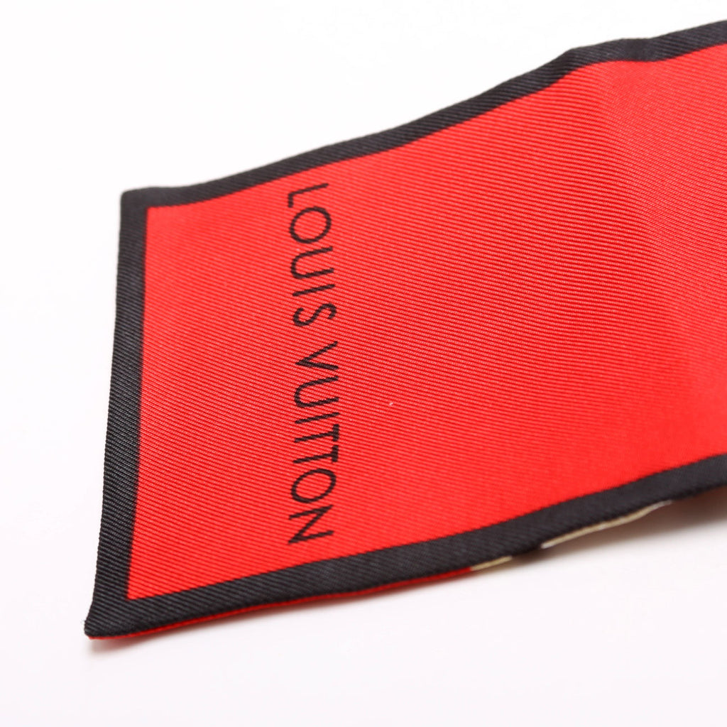 Trunks Bandeau Silk Scarf Beige/Red