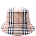 Vintage Check Bucket Hat Size Small Beige