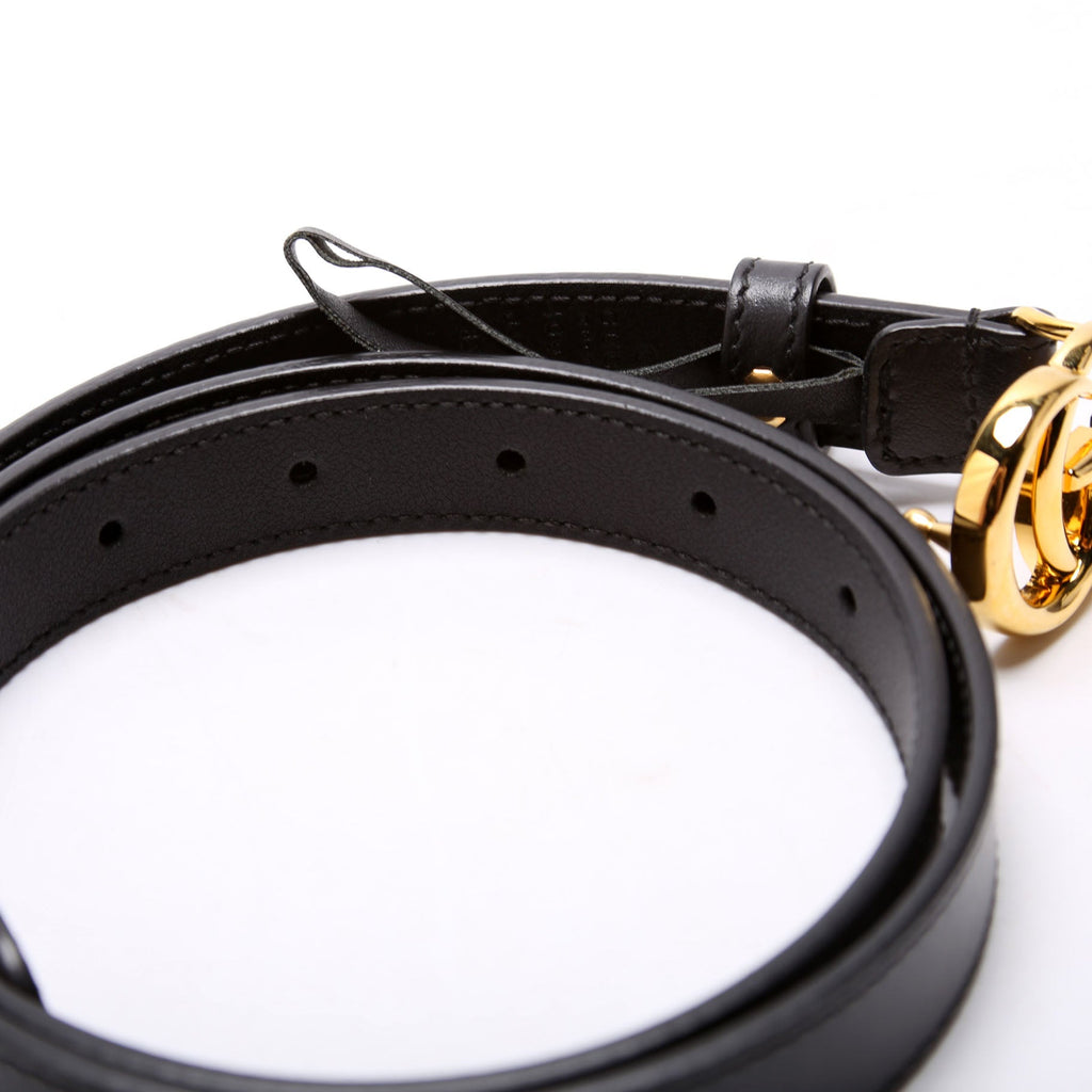 409417 GG Marmont Thin Belt Size 85/34 Black
