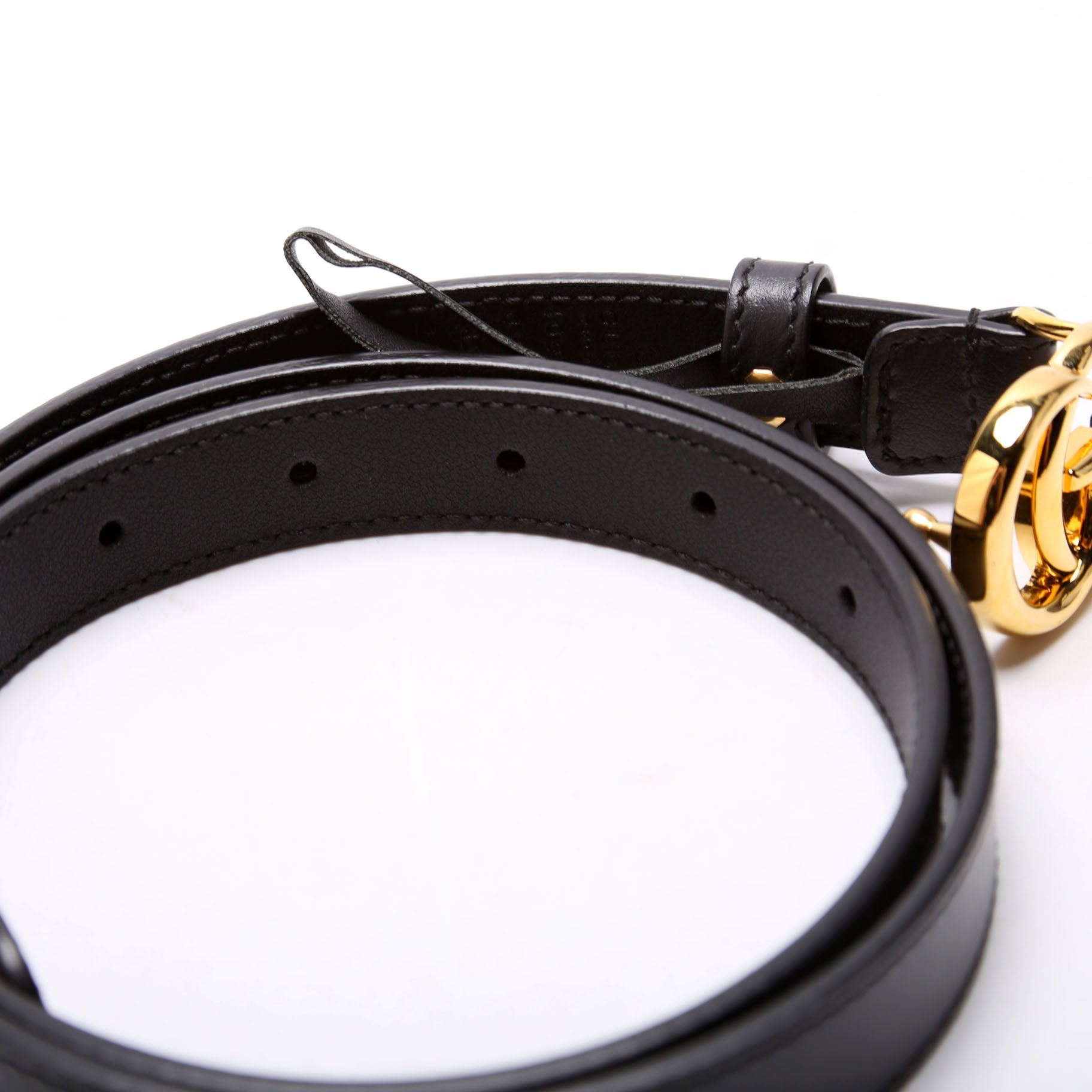 409417 GG Marmont Thin Belt Size 85/34 Black