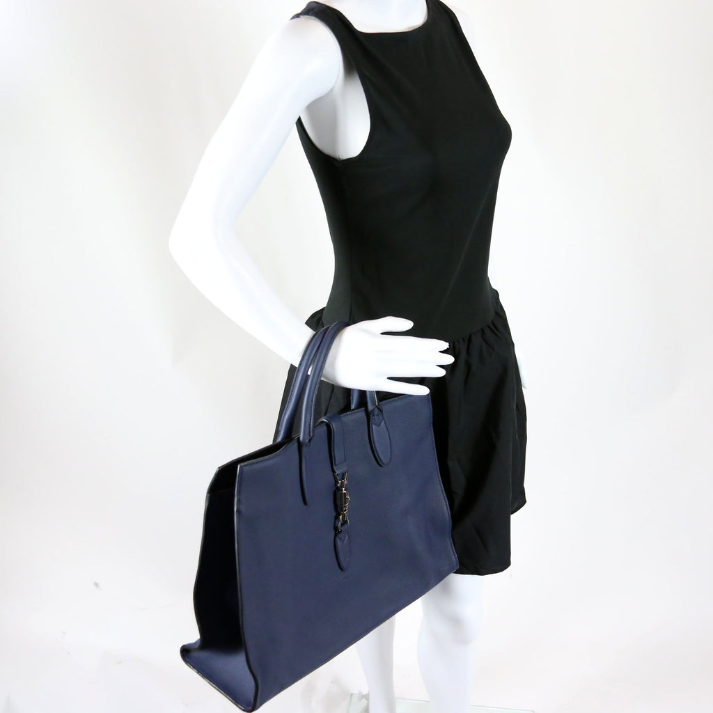 362970 Jackie Soft Large Tote Blue