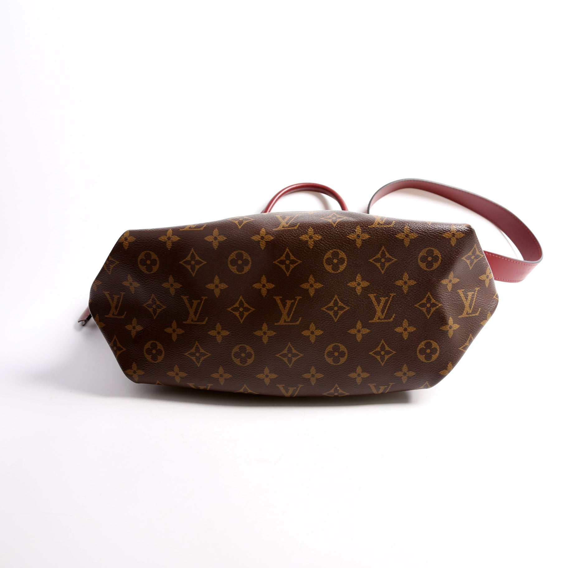 Flower Zipped Tote MM Monogram Berry