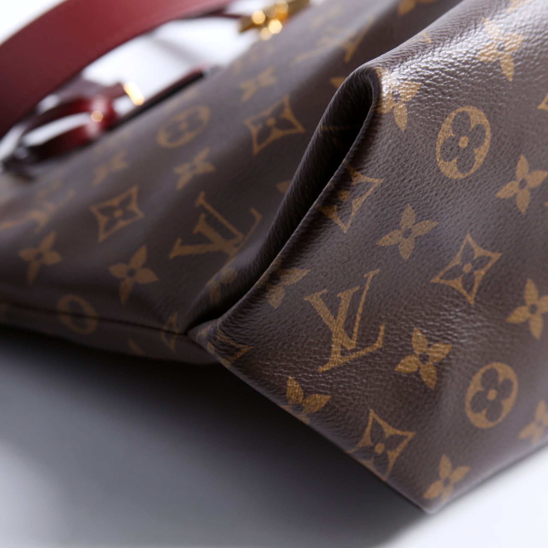 Flower Zipped Tote MM Monogram Berry
