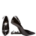 SAINT LAURENT Opyum 'Appelle Moi' Ankle Strap Pumps Size 38 Black