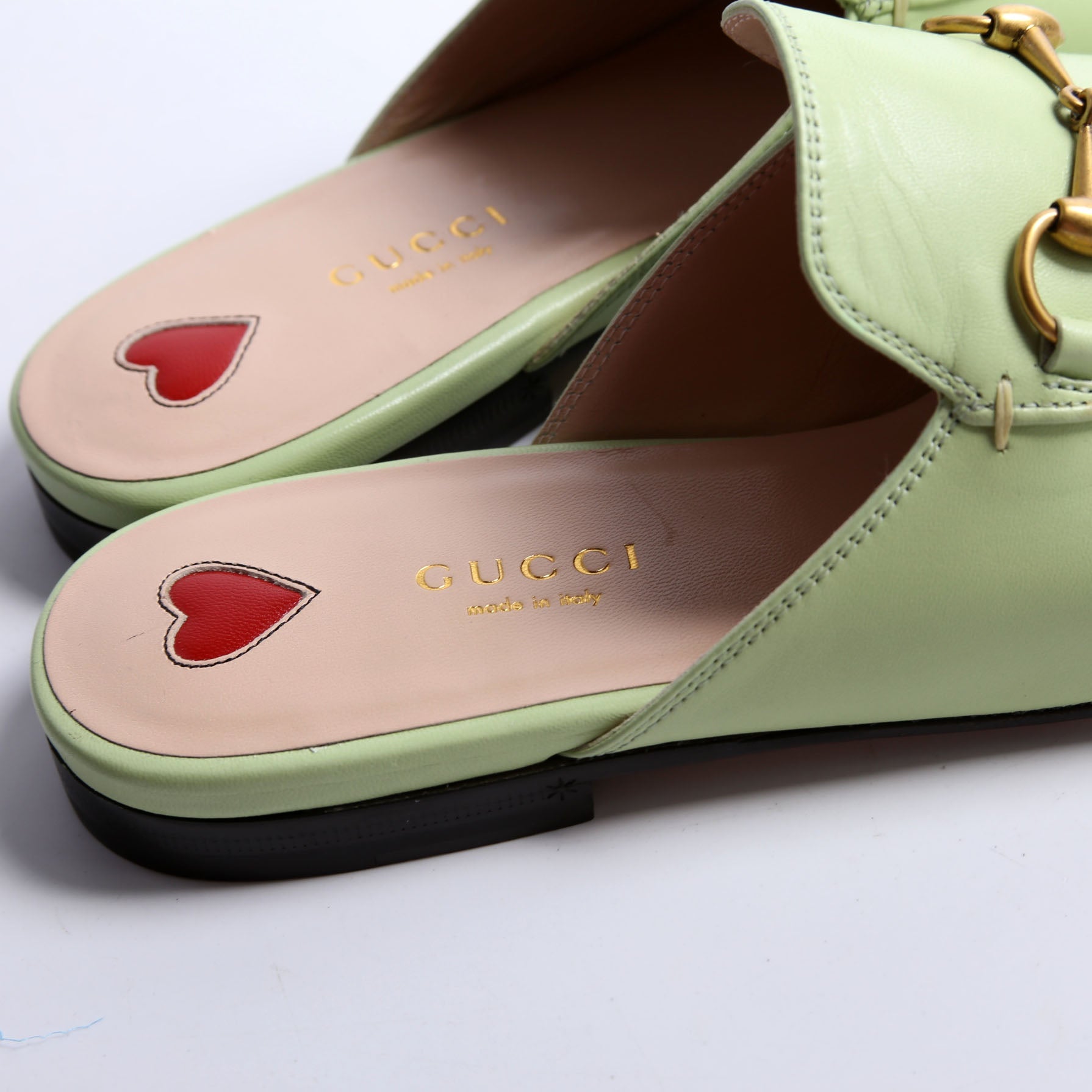 Princetown Mules Size 38 Green