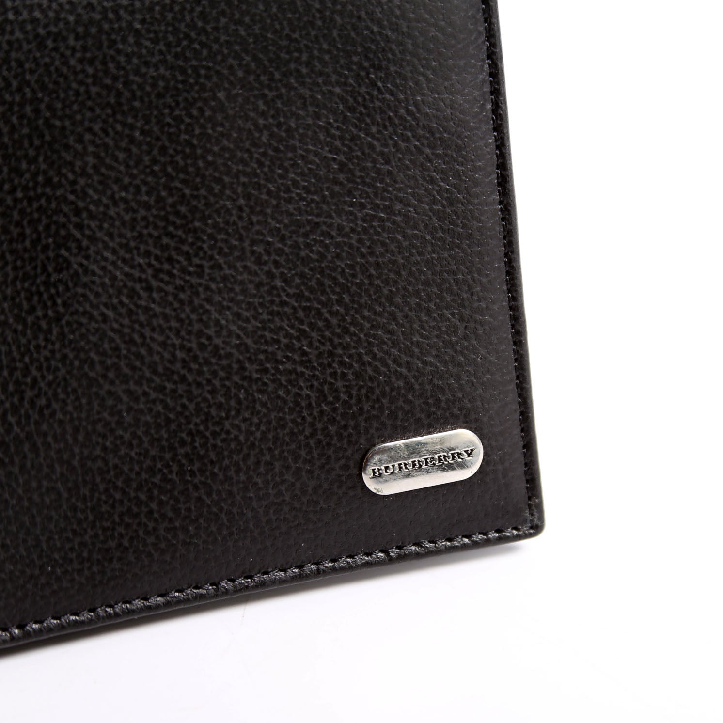 Bifold Leather Wallet With Coin Pouch Black