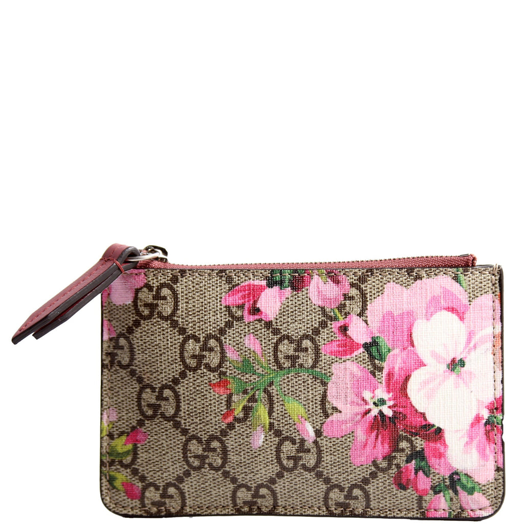 421311 GG Blooms Key Pouch Mauve