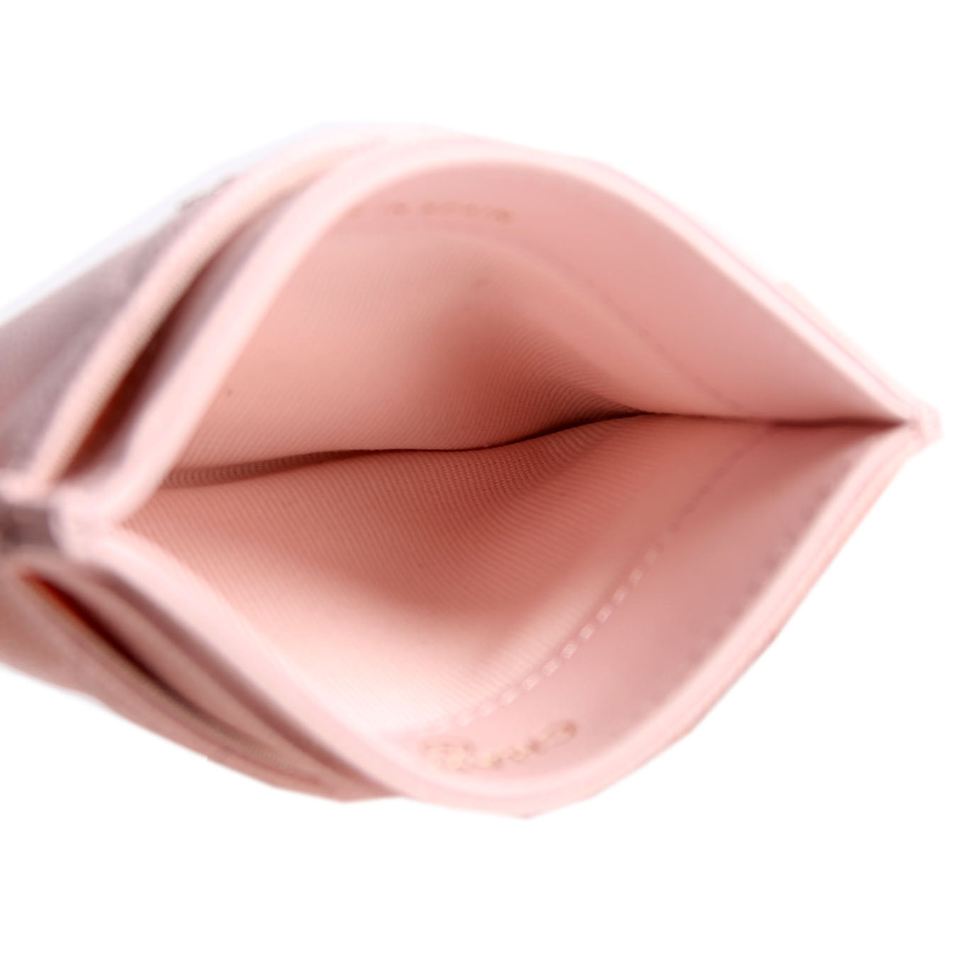 Crystal CC Card Holder Caviar 32M Pink