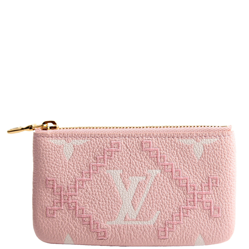Pochette Cles Giant Broderies Empreinte Pink