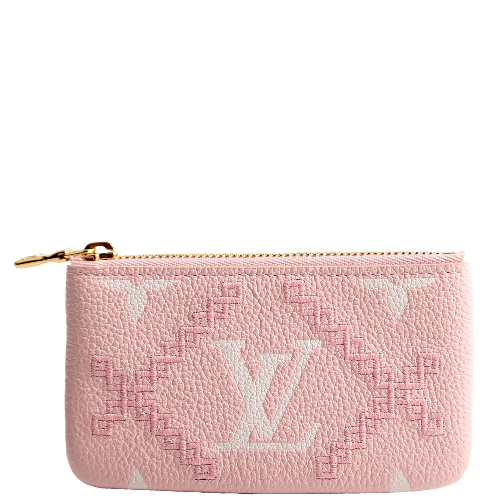 Pochette Cles Giant Broderies Empreinte Pink