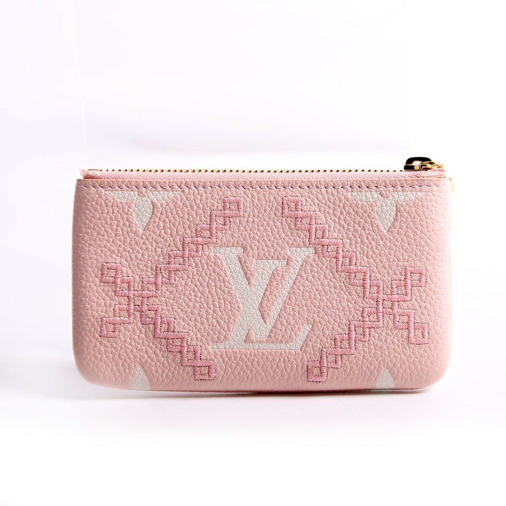 Pochette Cles Giant Broderies Empreinte Pink