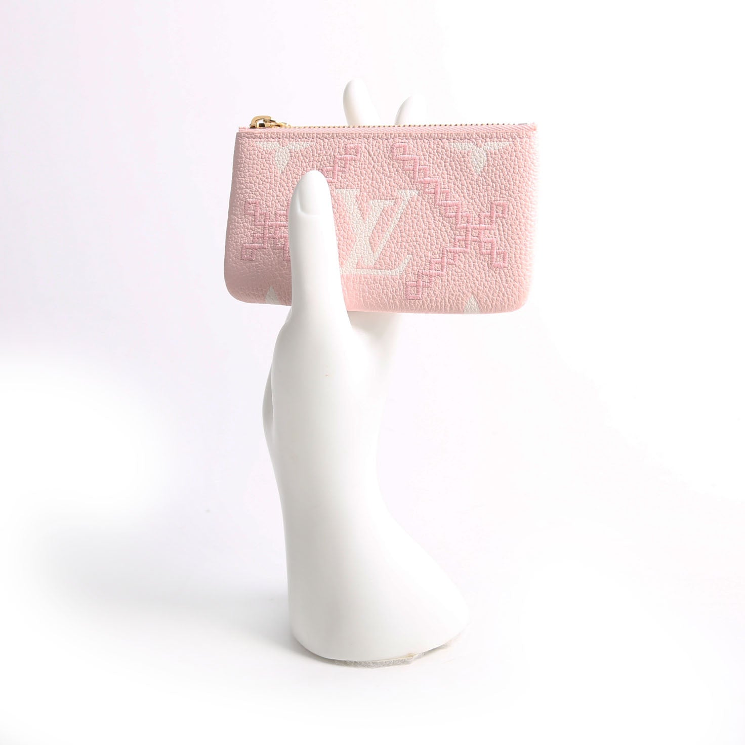 Pochette Cles Giant Broderies Empreinte Pink