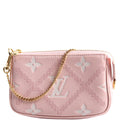 Pochette Accessories Mini Broderies Empreinte Pink
