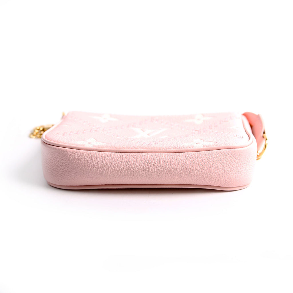 Pochette Accessories Mini Broderies Empreinte Pink