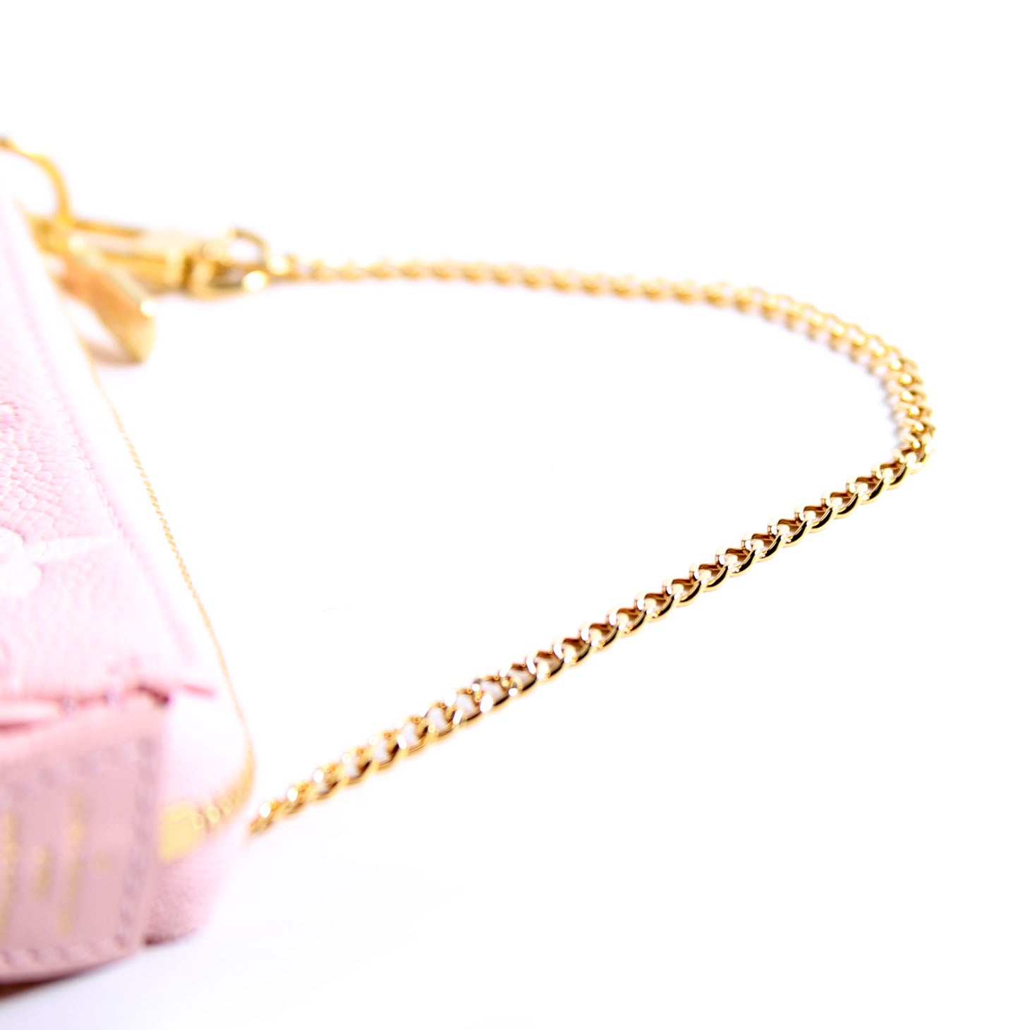 Pochette Accessories Mini Broderies Empreinte Pink