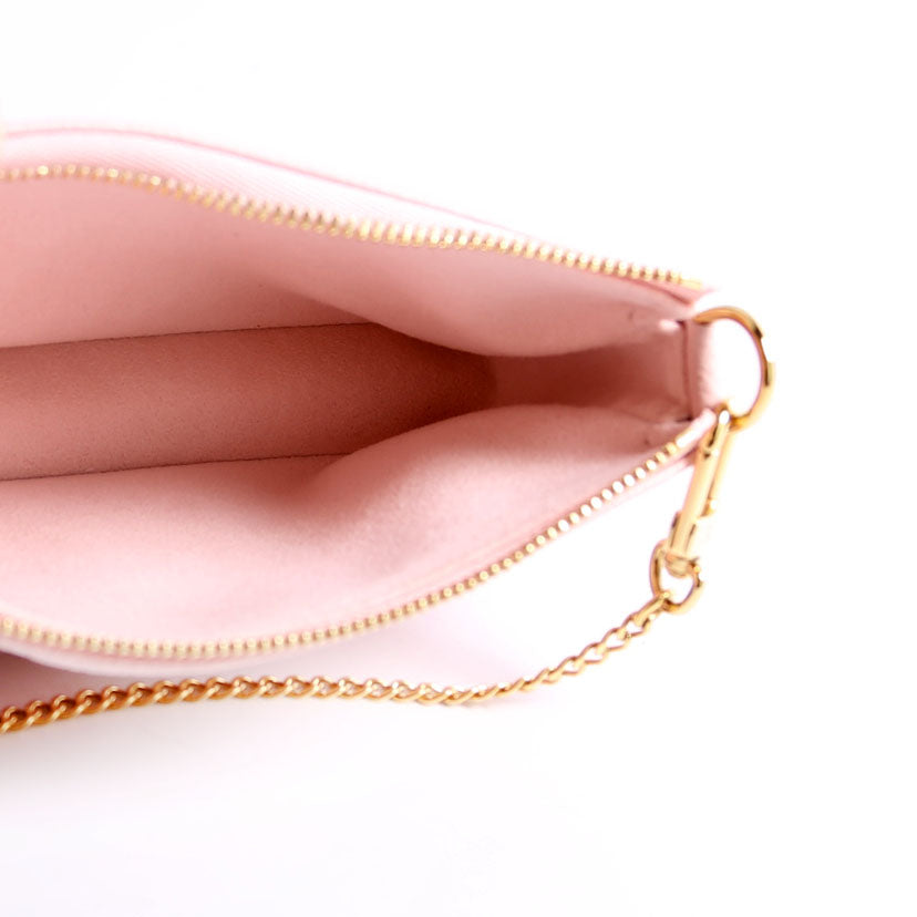 Pochette Accessories Mini Broderies Empreinte Pink