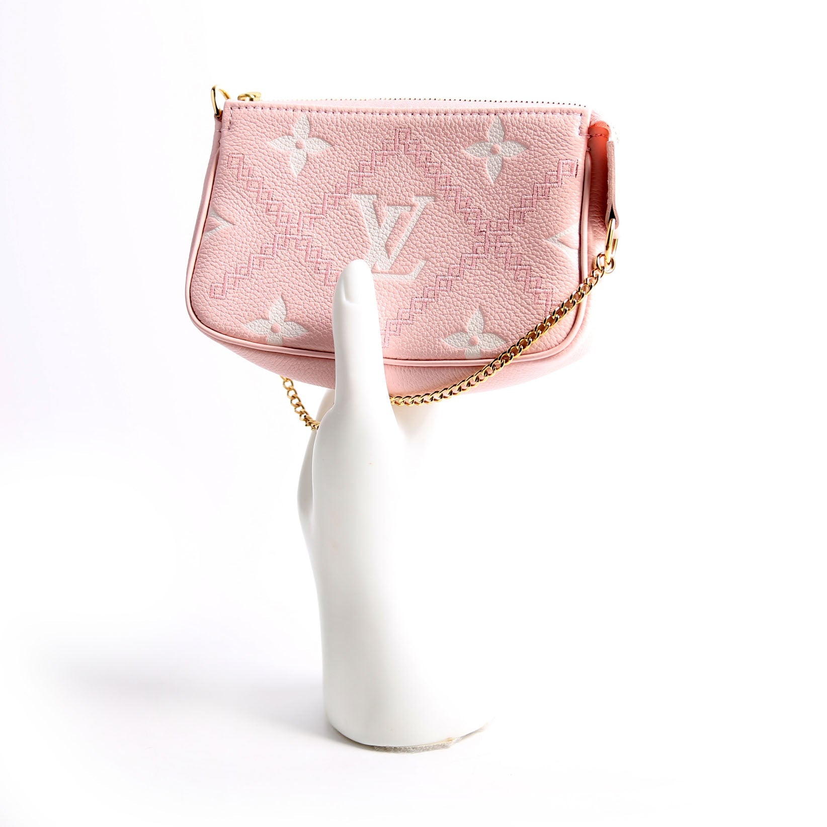Pochette Accessories Mini Broderies Empreinte Pink