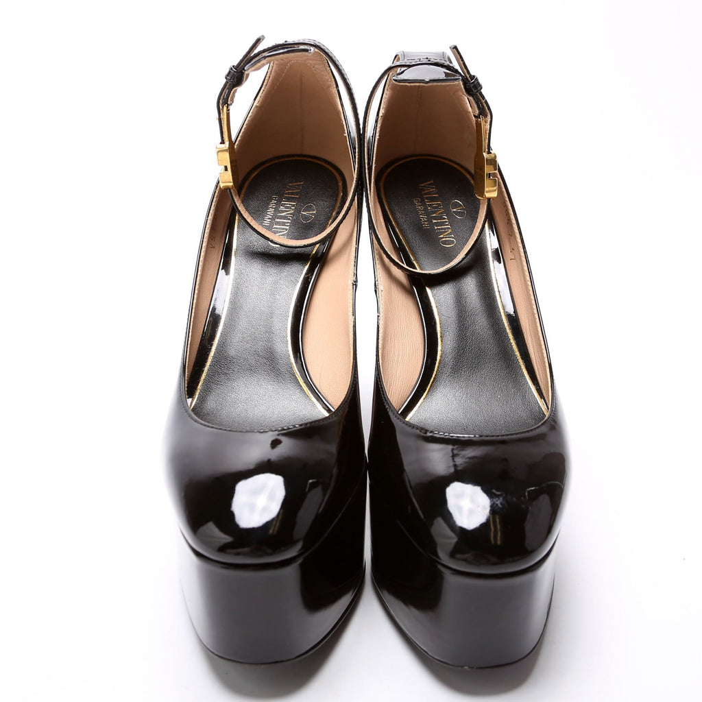 Tan-Go Platform Pumps Size 37 Black