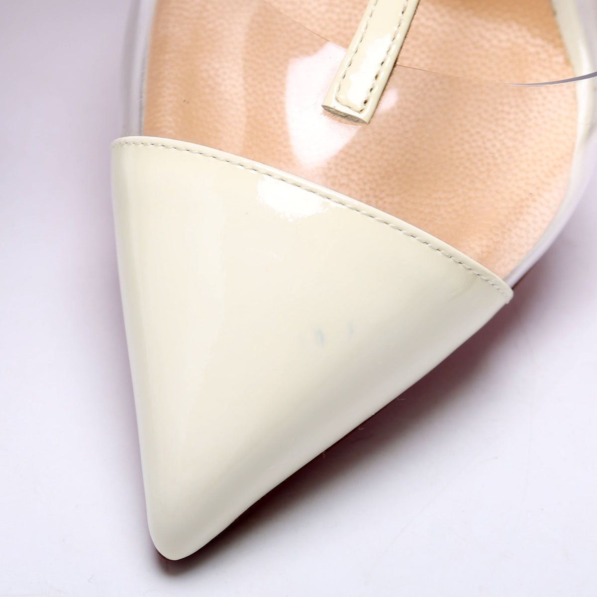 Nosy Strass 100MM Size 34.5 Cream