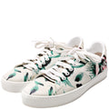 Floral Print Canvas Sneakers Size 36 Beige/Multicolor