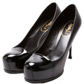 SAINT LAURENT Tribtoo Platform Pumps Size 41.5 Black