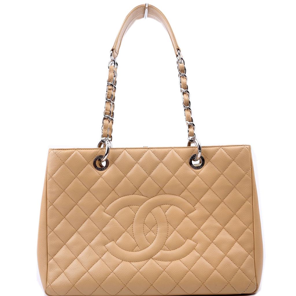 Grand Shopping Tote Caviar Tan