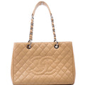 Grand Shopping Tote Caviar Tan