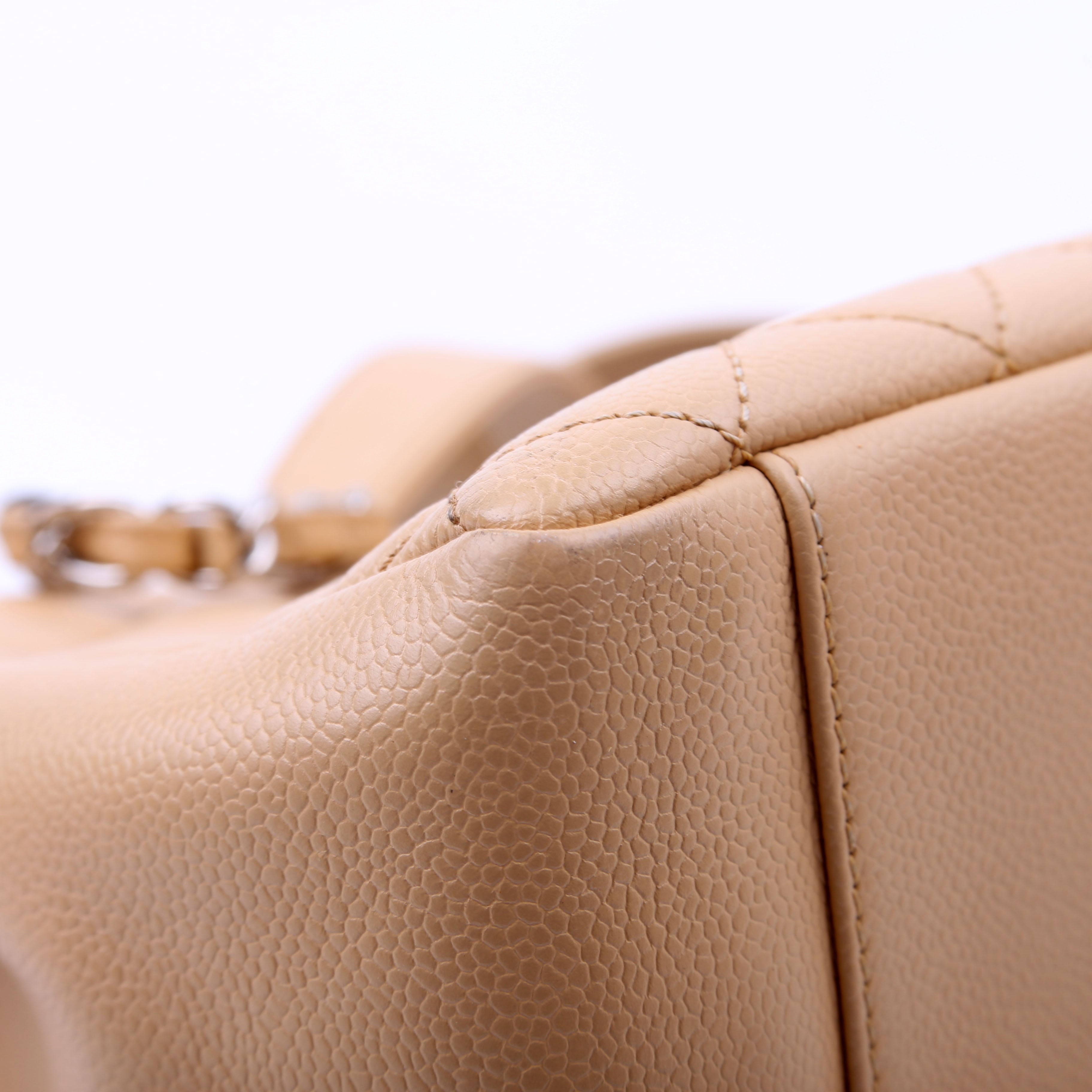 Grand Shopping Tote Caviar Tan