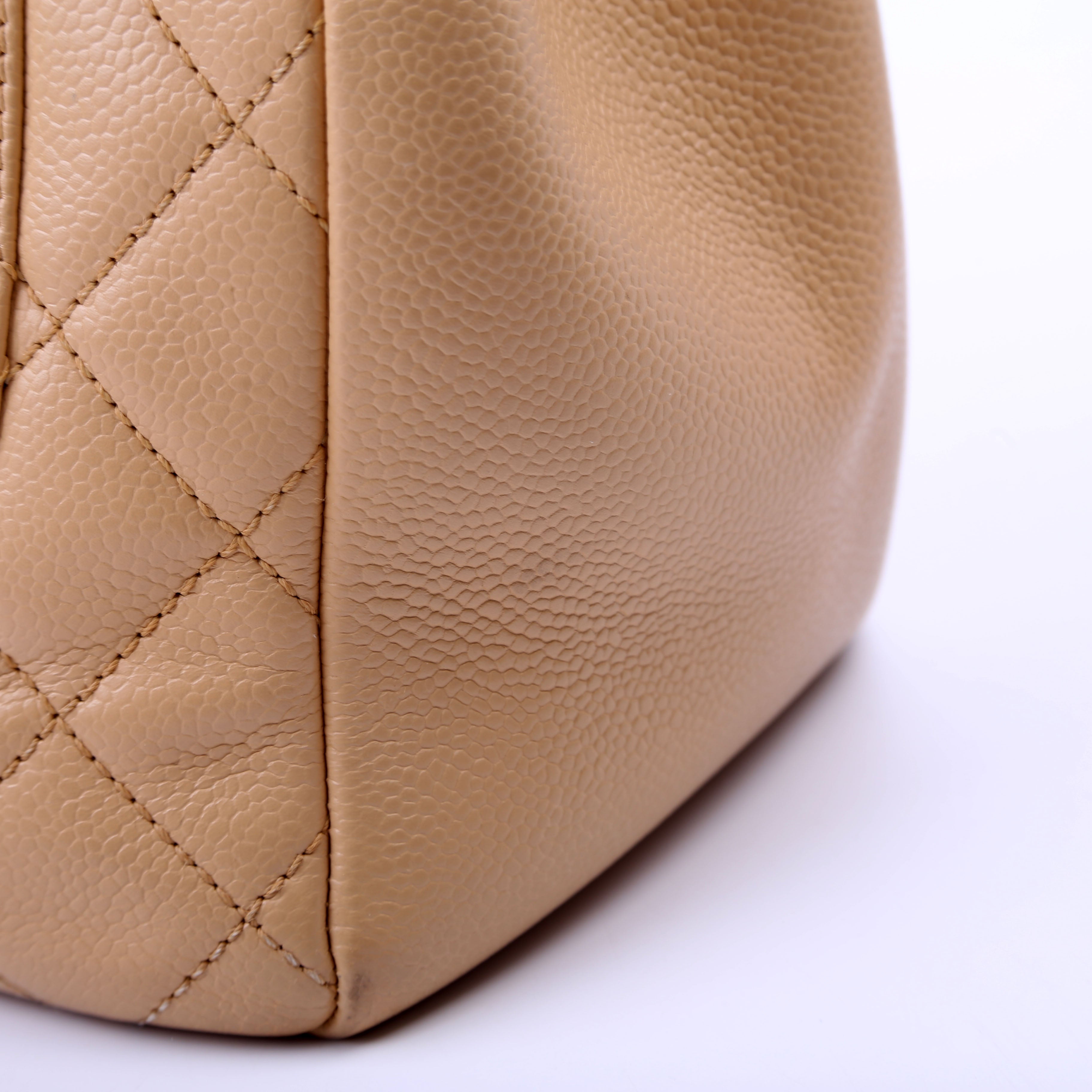Grand Shopping Tote Caviar Tan