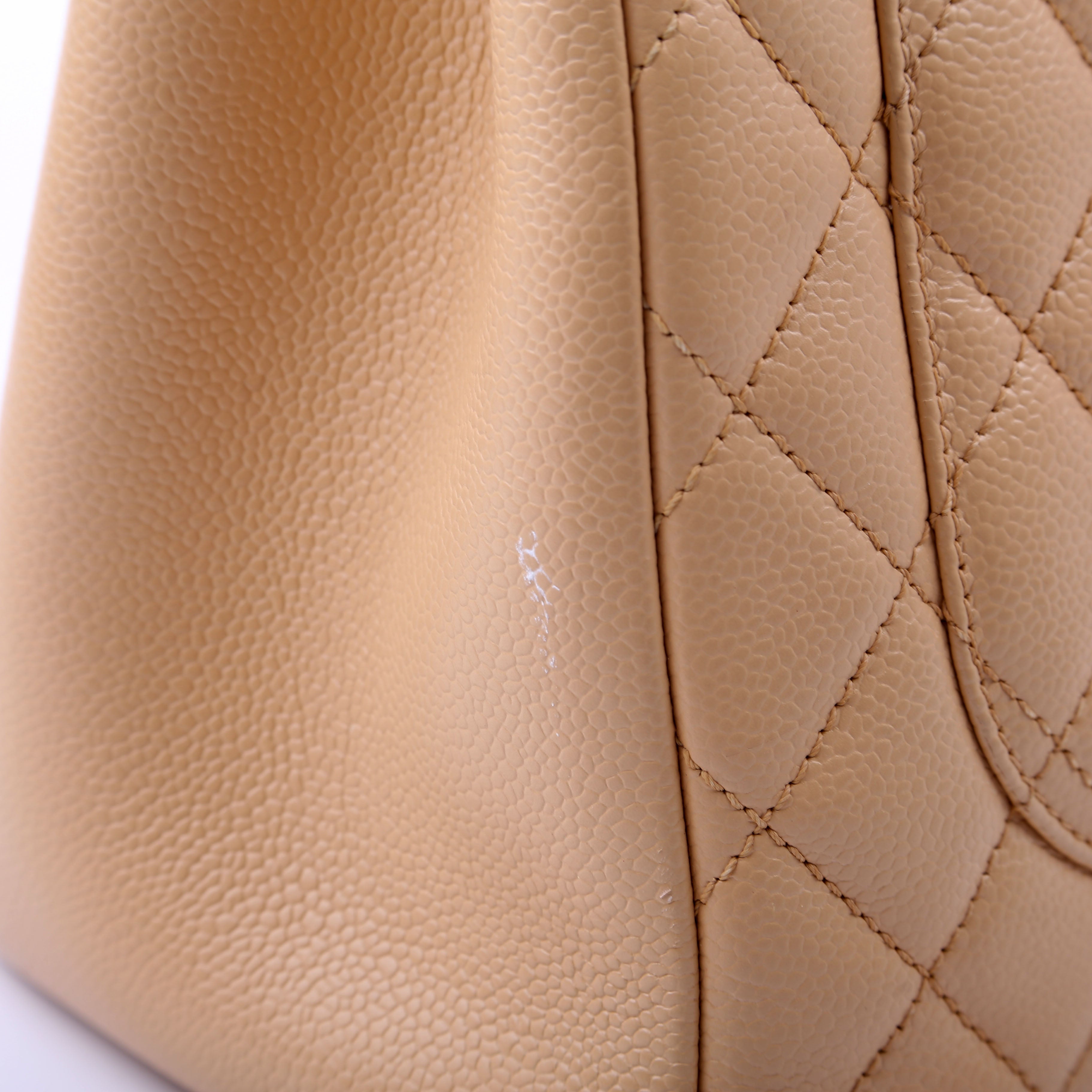 Grand Shopping Tote Caviar Tan