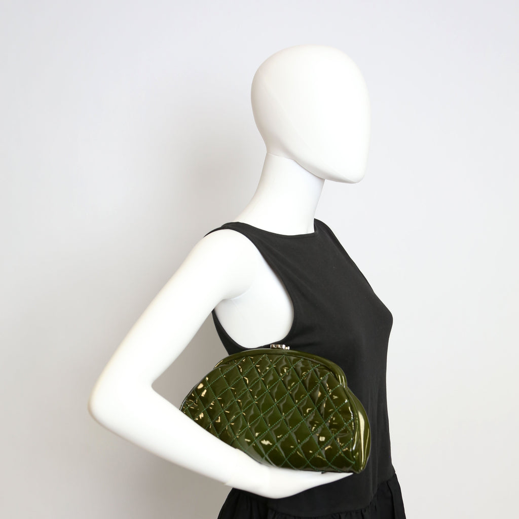 Timeless Clutch Patent 15M Green