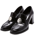 Clover Charm Loafer Pumps Size 41 Black